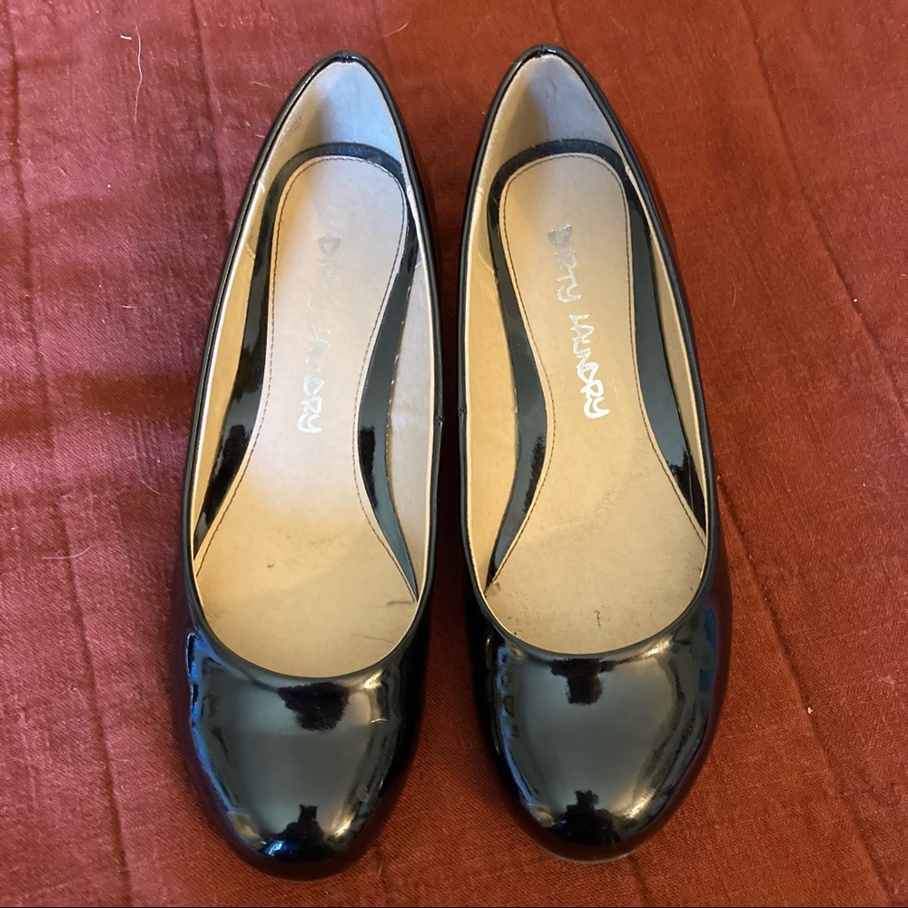 Black Patent Wedges